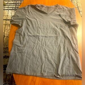 Gray V-Neck Men's Shirt
